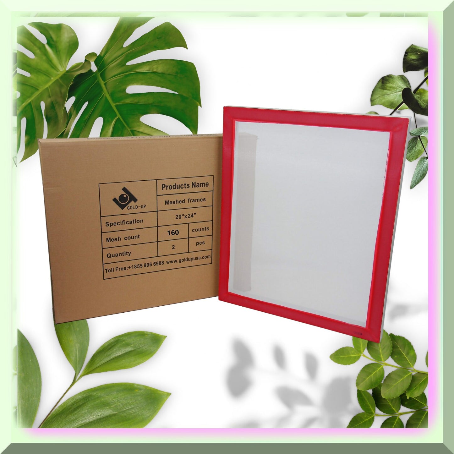 SilkMaster Aluminum Mesh Frames 20x24 2 Pack