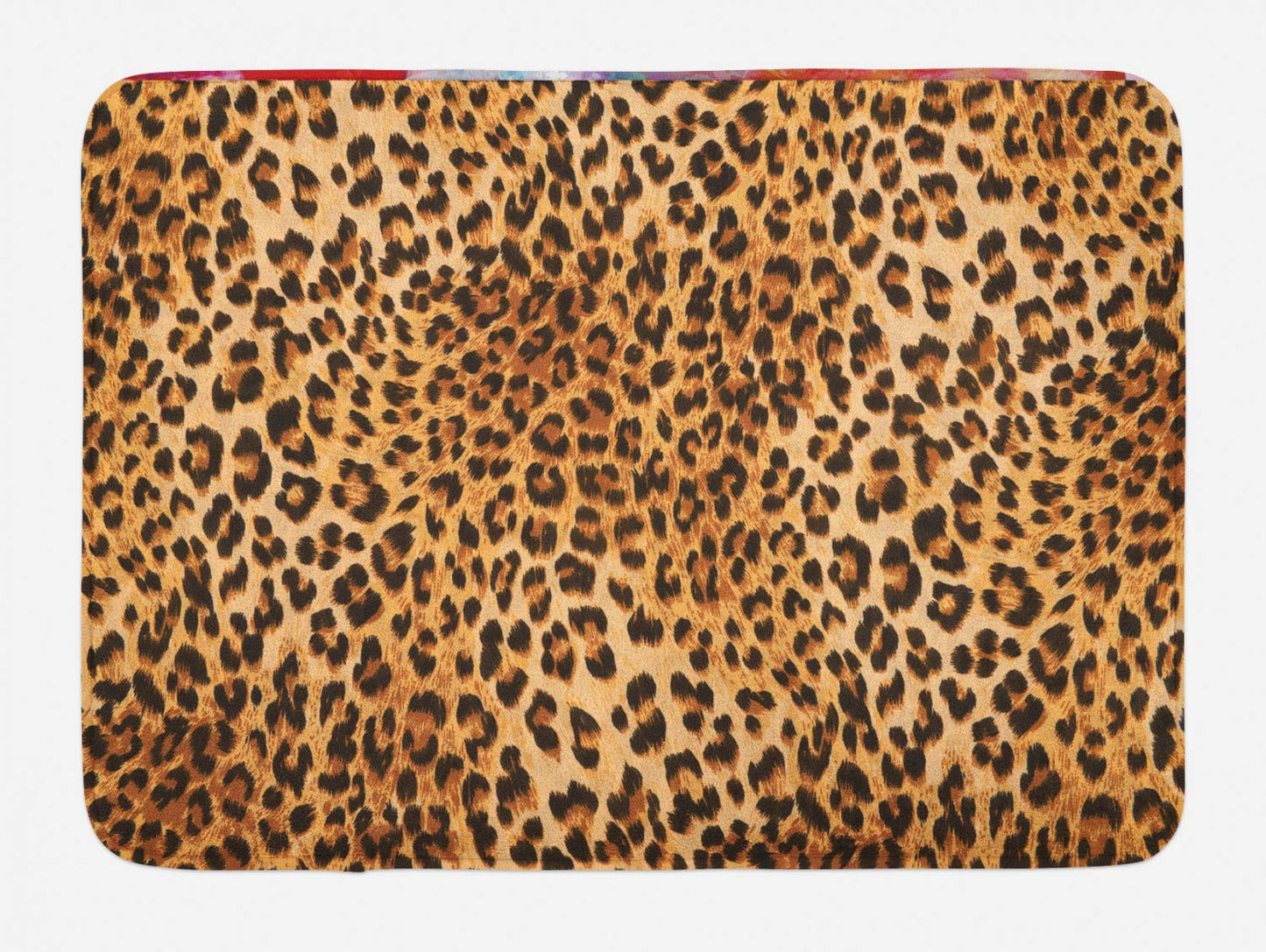 Animal Print Bath Mat, Leopard Pattern, 30.2" x 20"