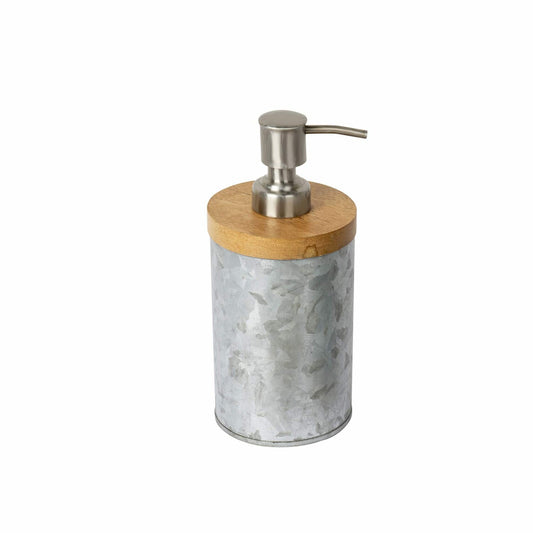 Confetti Collection Lotion Dispenser Galvanized Wood