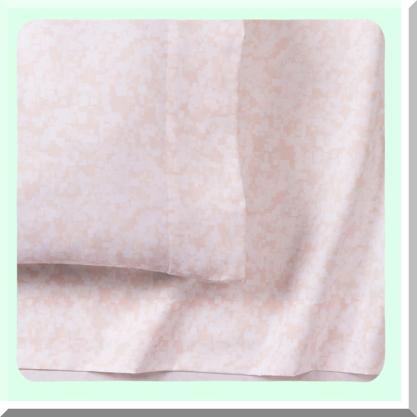 Mauve Dream 4-Piece Sheet Set - Abstract Printed Fitted Sheet, Flat Sheet, Pillowcases - Soft, Cozy Bedding for Bedroom Decor - Queen/King Size