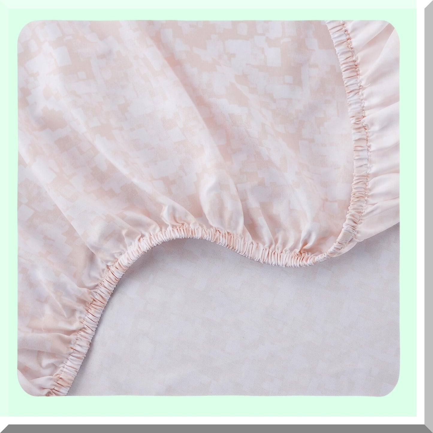 Mauve Dream 4-Piece Sheet Set - Abstract Printed Fitted Sheet, Flat Sheet, Pillowcases - Soft, Cozy Bedding for Bedroom Decor - Queen/King Size