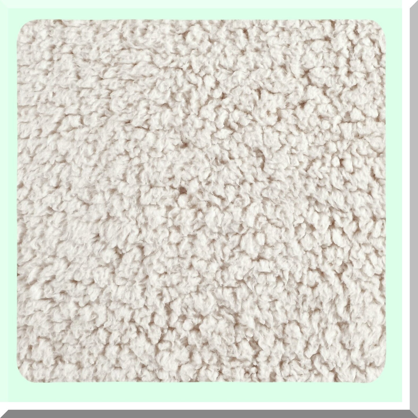 Neutral Sherpa Cozy Square Pillow Cover - Soft Reversible Decorative Throw Pillow for Bed, Couch, Chair - 20" x 20" Square Throw Pillows