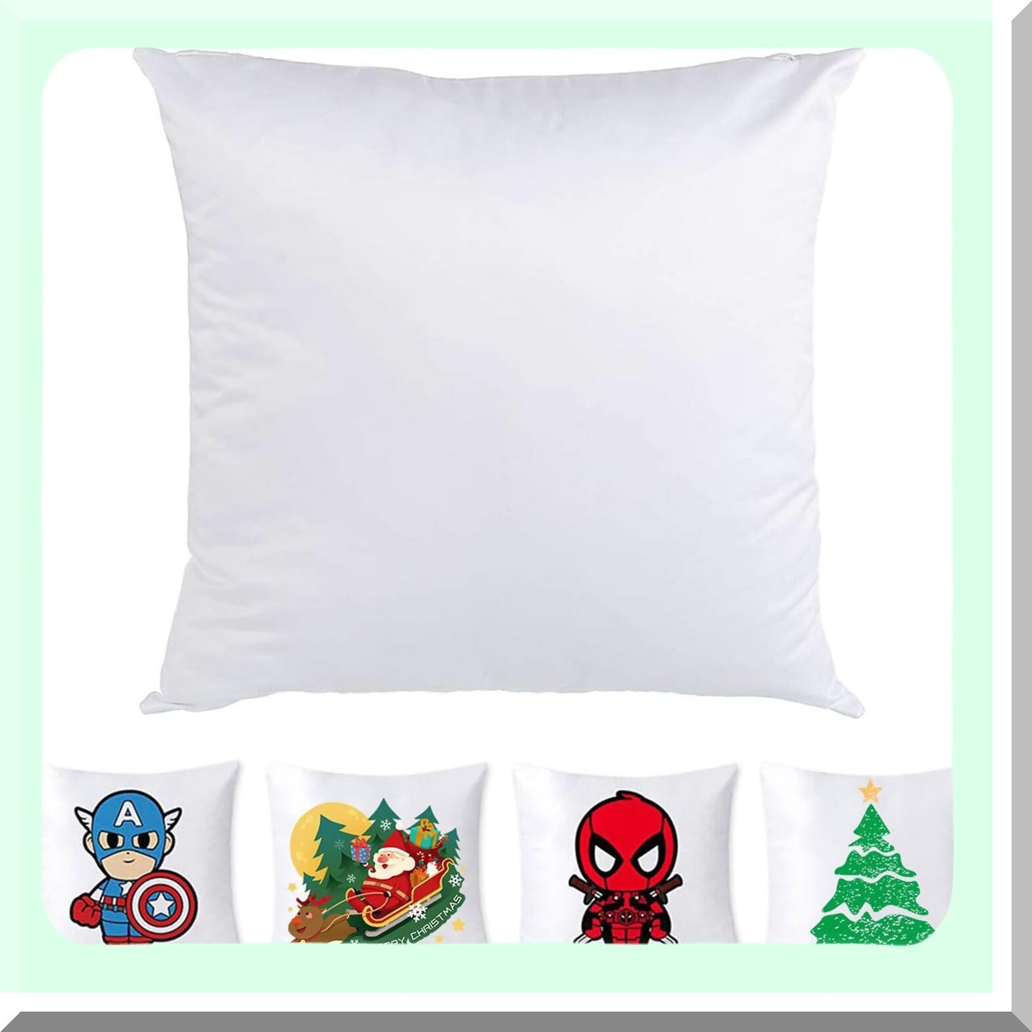 SubliPrint Fashion Pillow Covers - DIY DTF Printing Cushion Cases (10 Pack)