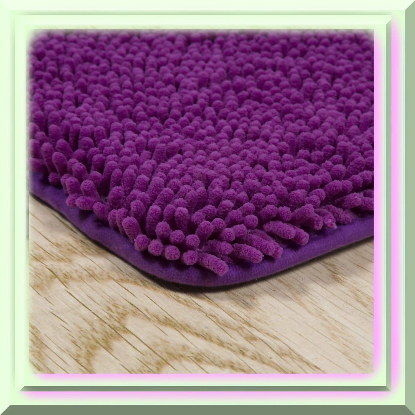 2-Piece Memory Foam Bathroom Rug Set Purple