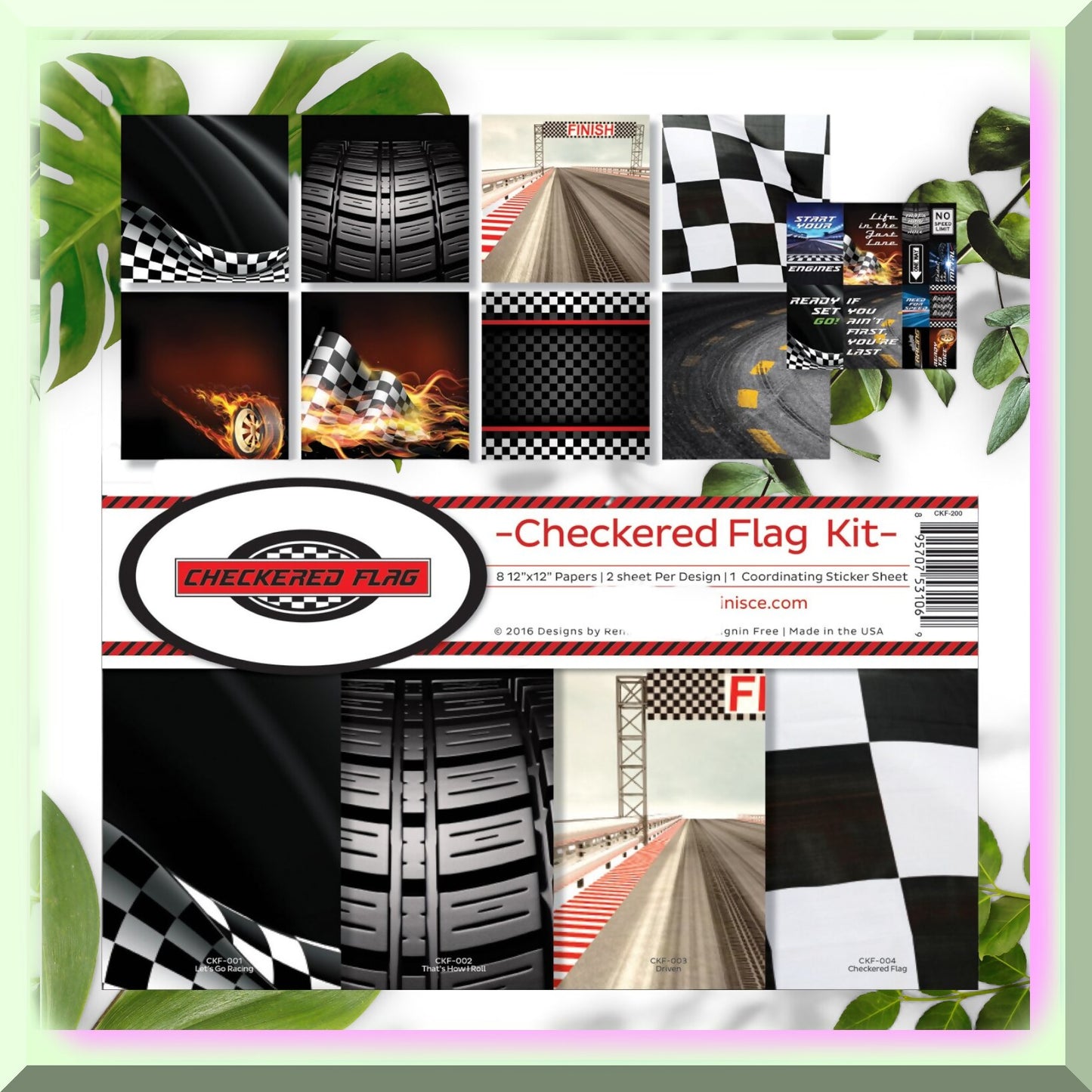 Checkered Memories Scrapbook Kit 12x12 Multicolor