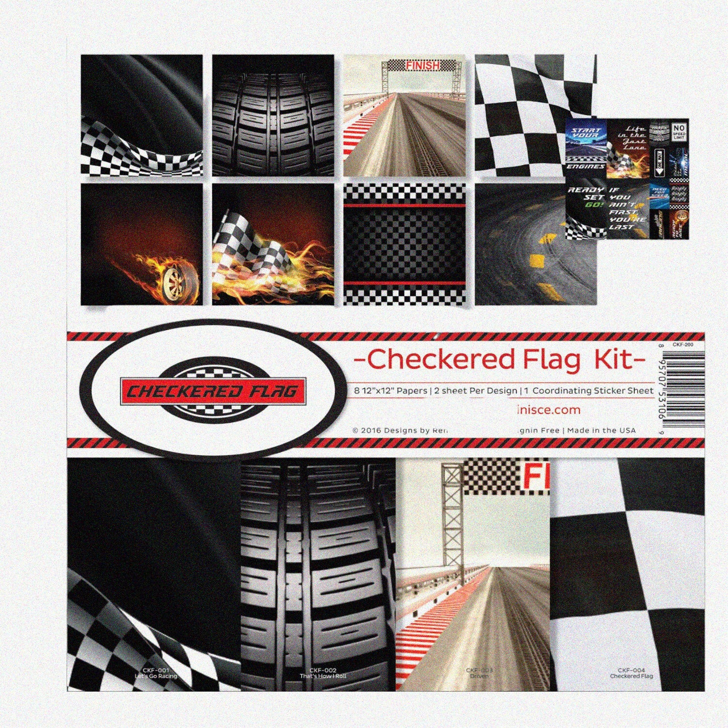 Checkered Memories Scrapbook Kit 12x12 Multicolor