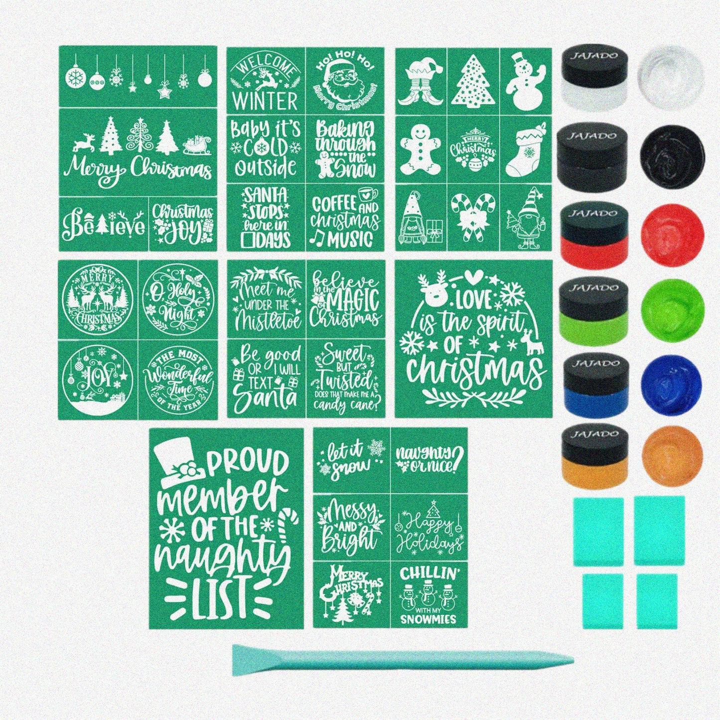 Winter Wonderland Chalk Craft Kit 20 Pcs