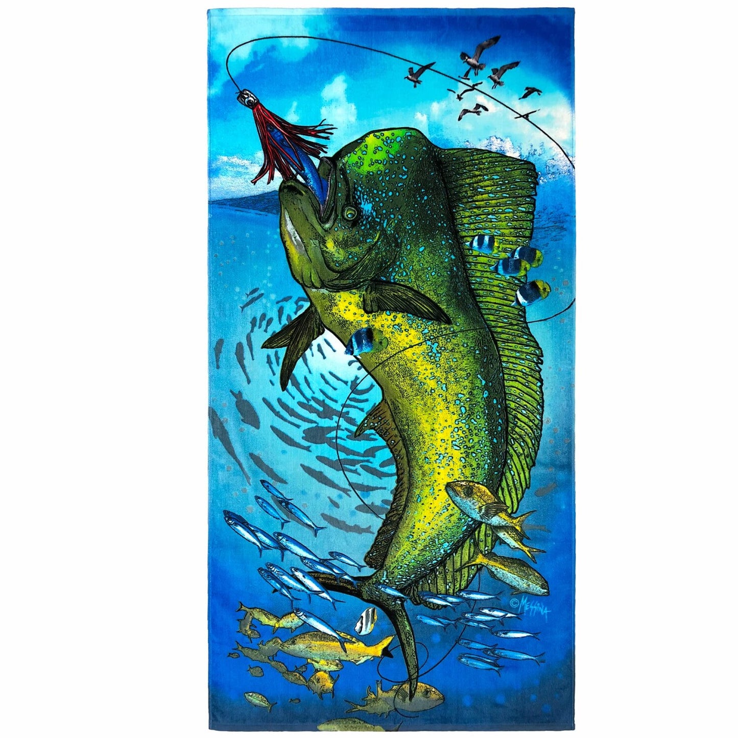 Dolphin Fish Beach Towel 30 x 60 inch