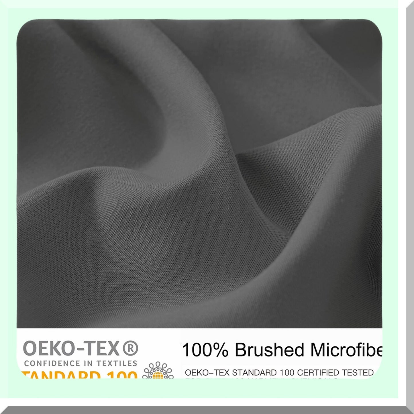 UltraSoft Full Size Fitted Sheet - 1800 Thread Count Brushed Microfiber - Deep Pocket - Fade Resistant - Grey - Quality Bedding for Full Bed