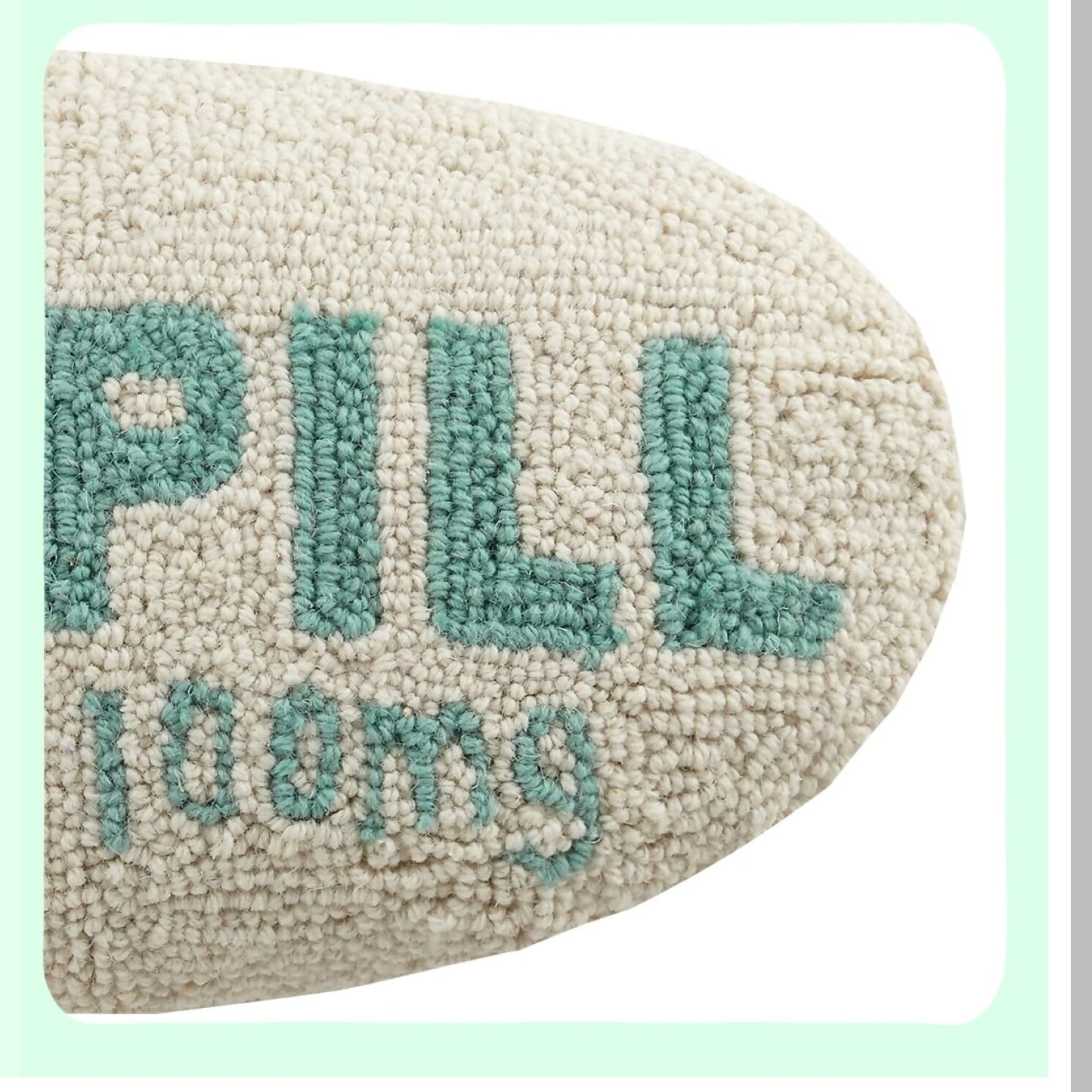 Turquoise Chill Comfort Pillow - 16x9 inches, Hook Cotton Design - Relaxing Support for Neck and Back - Cooling Gel Infused - Breathable Fabric