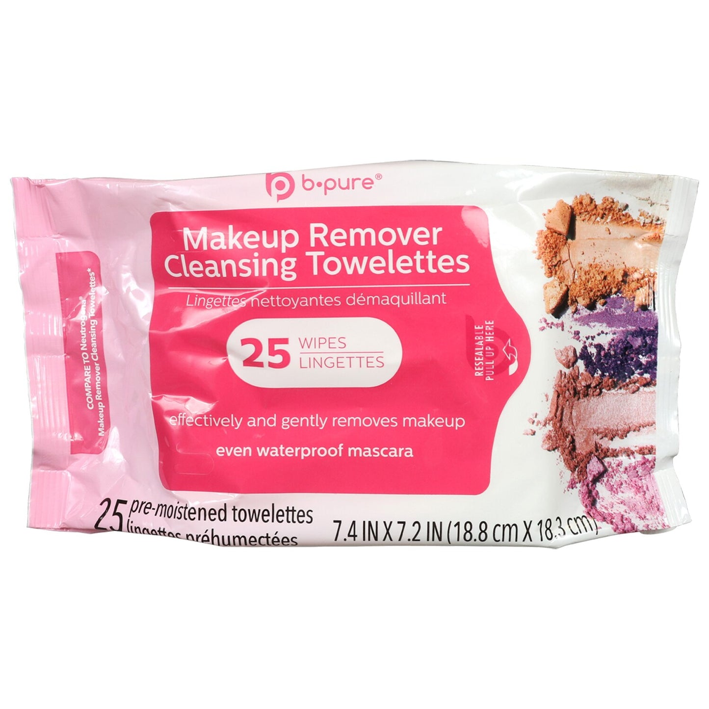 b·pure Makeup Remover Wipes, 25-ct. Packs (Pack of 36)