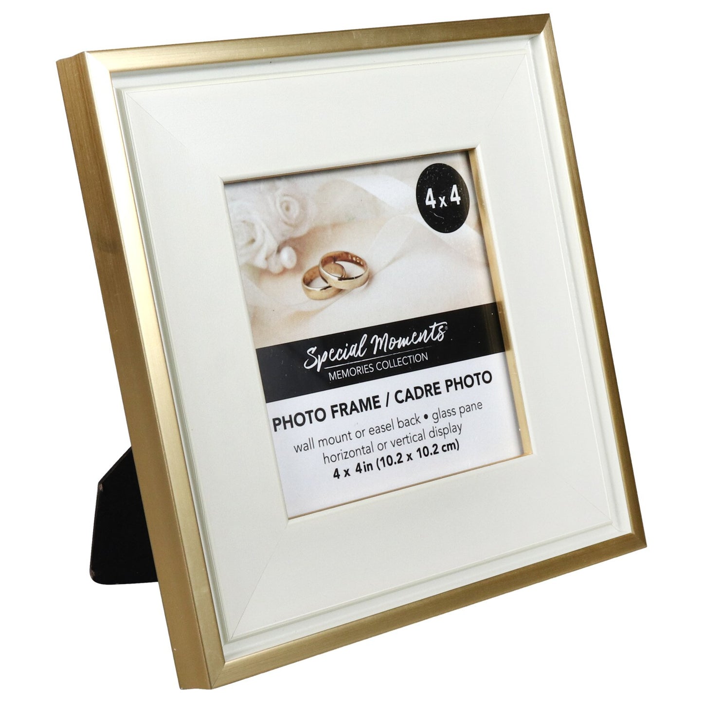Special Memories Collection White & Gold, 4x4-in Photo Frame (Pack of 24)
