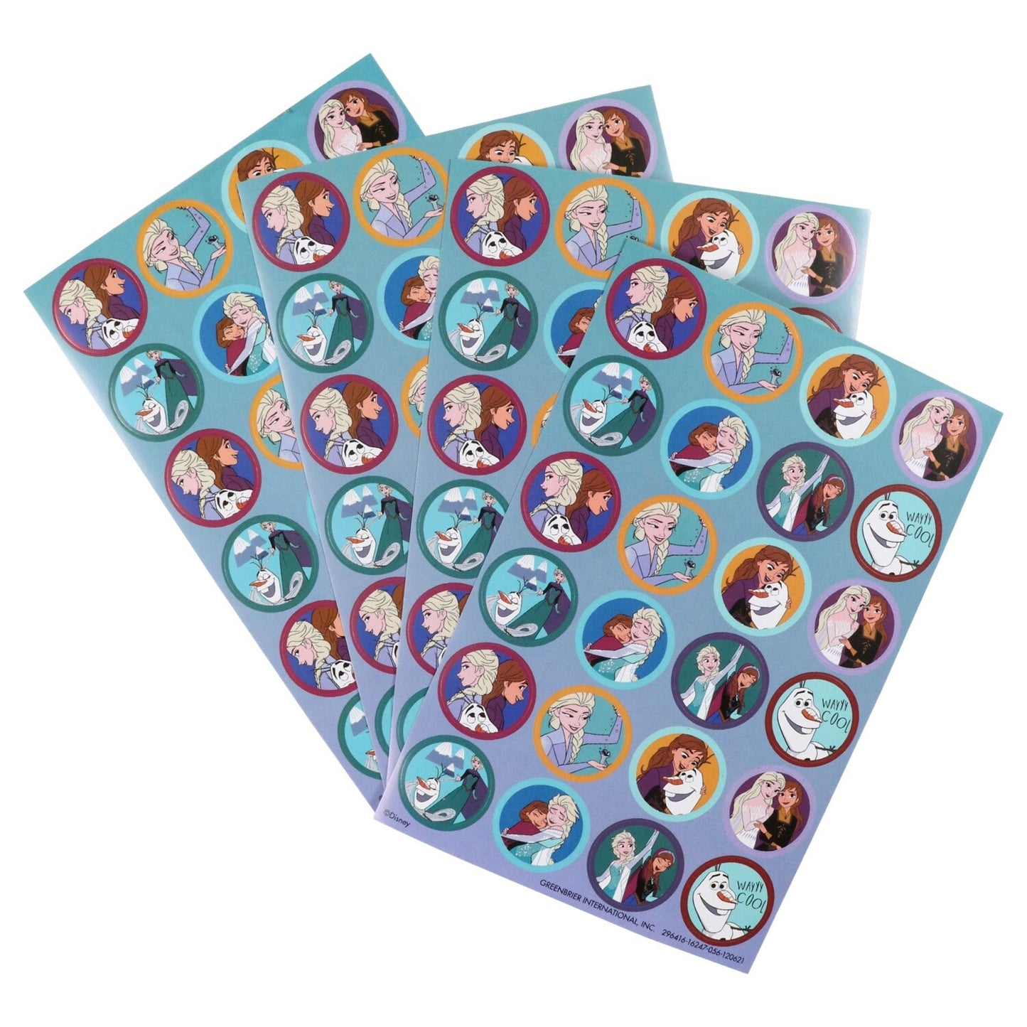 Disney Frozen 2 Character Stickers, 96-ct. Packs (Pack of 24)