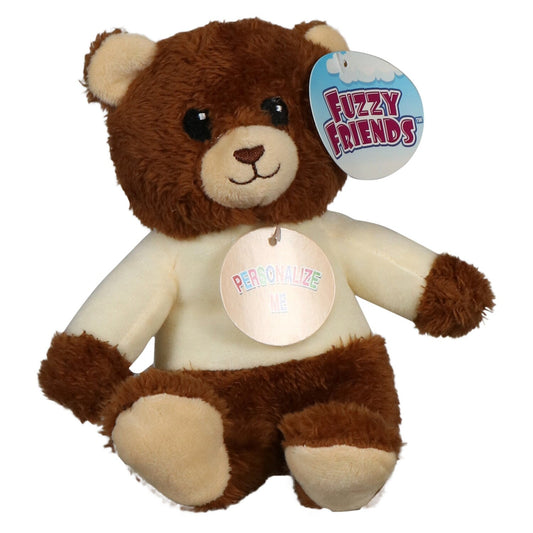 Customizable Plush Bears, 10x6.75x5.75 in. (Pack of 3)