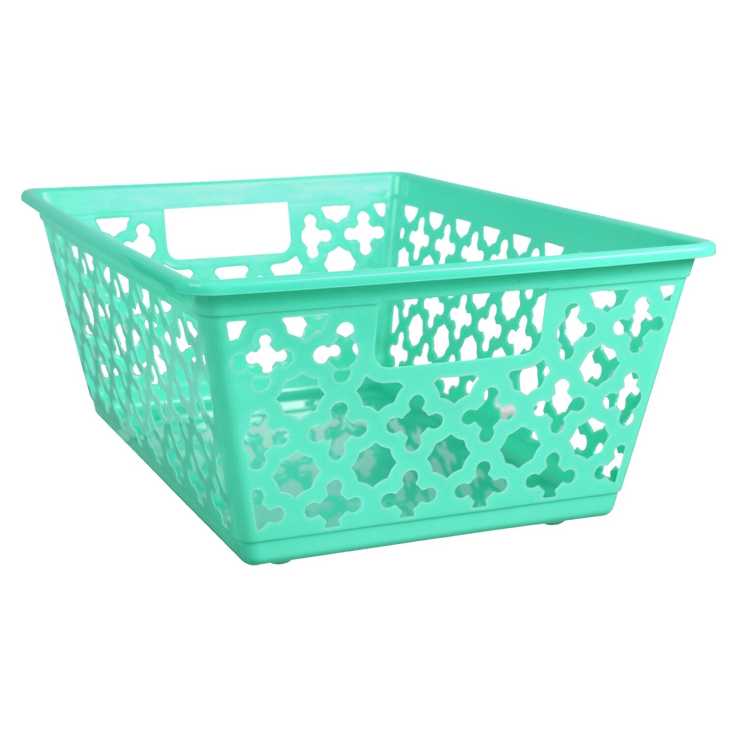 Garden Gate Plastic Storage Baskets with Handles, 10x14-in. (Pack of 24)