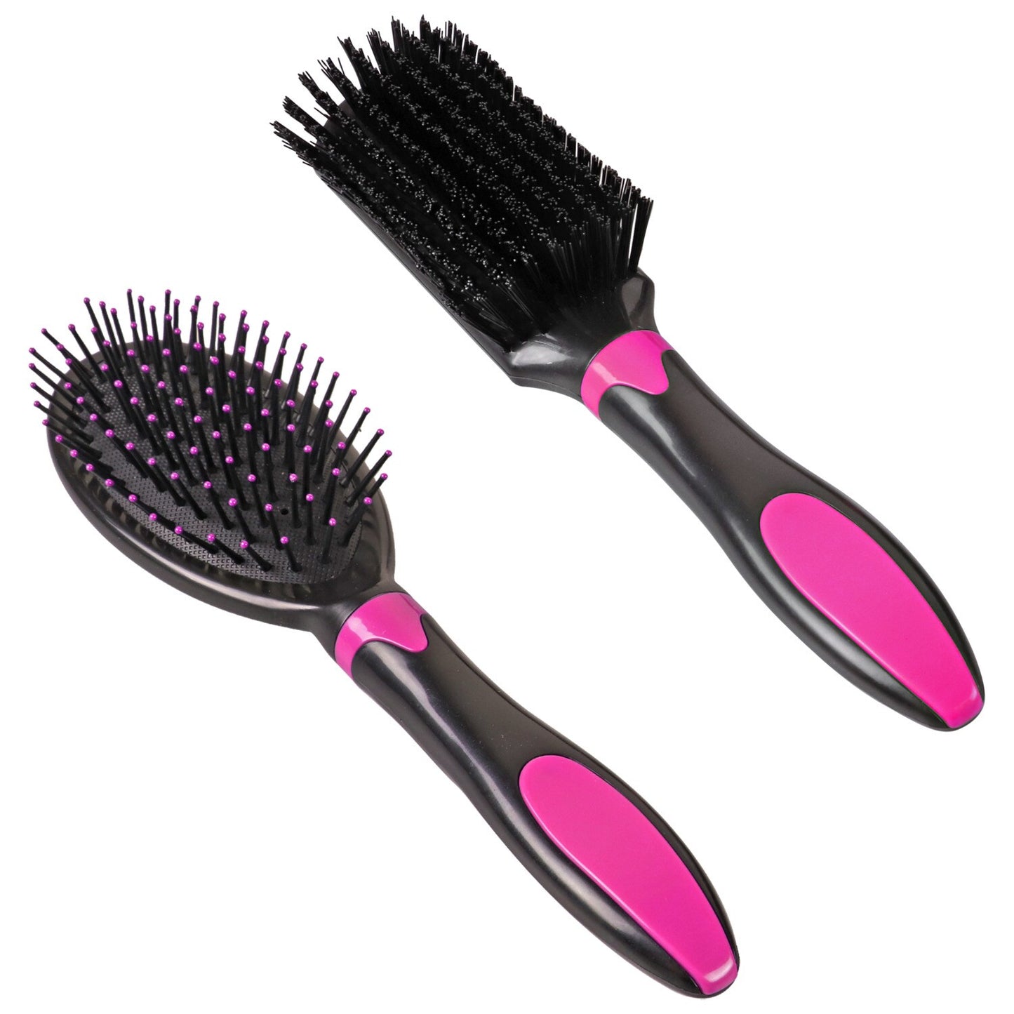 Basic Solutions Colorful Plastic Hair Brushes (Pack of 18)