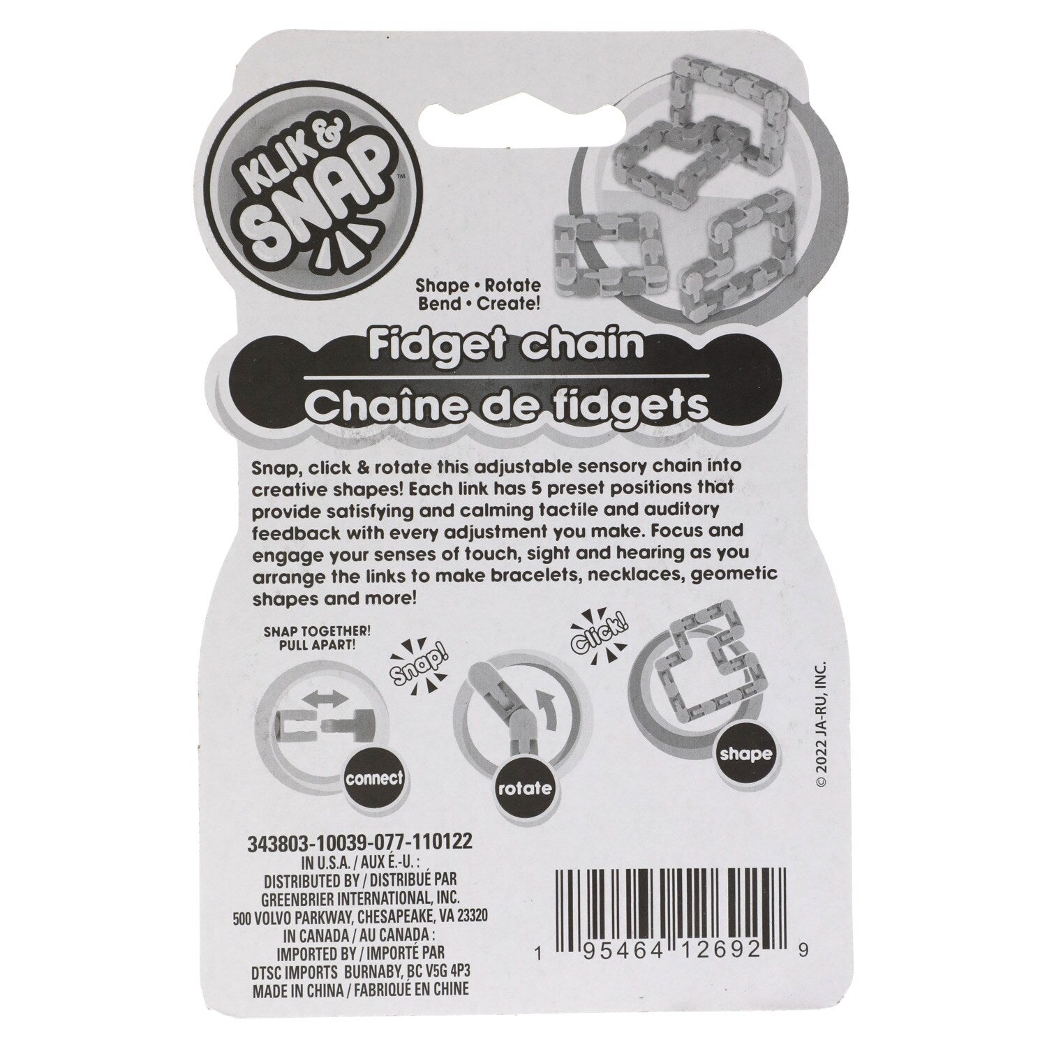 Kilk & Snap Sensory Toys (Pack of 28)