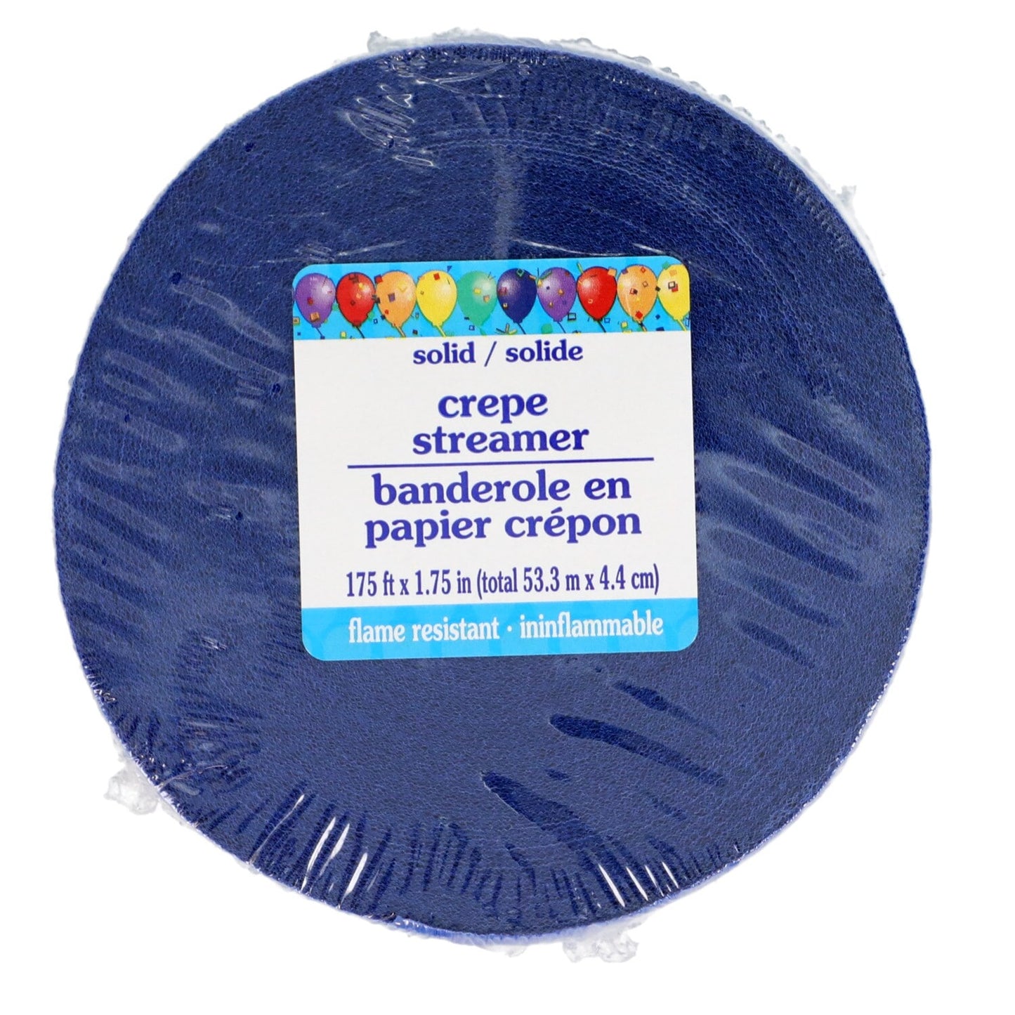Blue Crepe Paper Streamer, 175-ft. x 1.75-in. (Pack of 24)