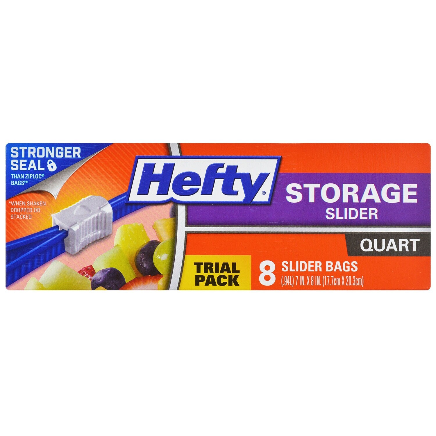 Hefty OneZip Quart Storage Bags (Pack of 24)