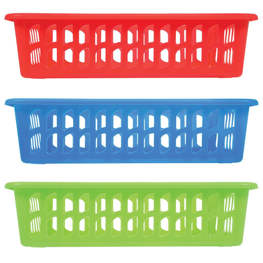 Rectangular Slotted Plastic Baskets (Pack of 36)
