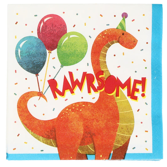 Dinosaur Party 6.5-in. Lunch Napkins, 20-ct. Packs (Pack of 12)