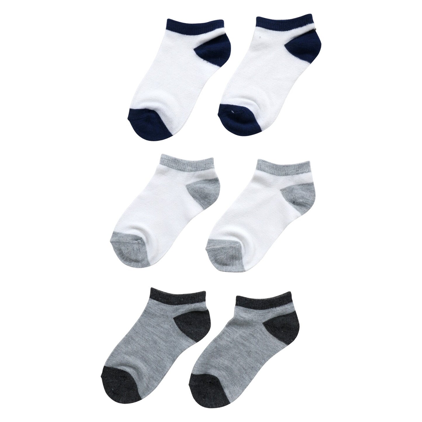Juncture Boys No-Show Socks, 3-Pair Packs (Pack of 30)
