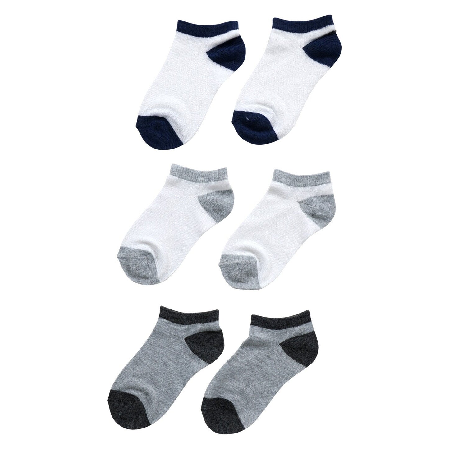 Juncture Boys No-Show Socks, 3-Pair Packs (Pack of 30)