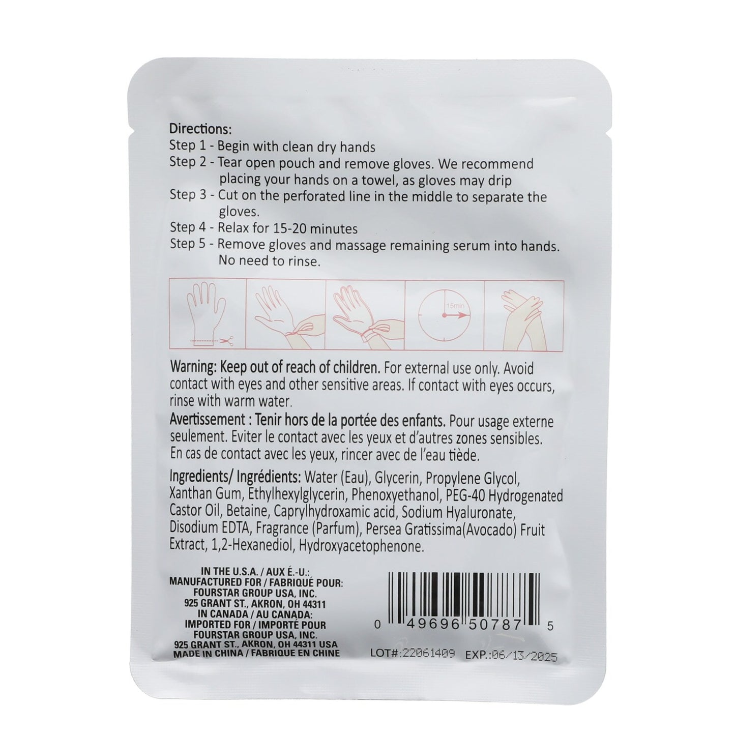 B-Pure Nourishing Avocado Hand and Nail Gloves (Pack of 18)