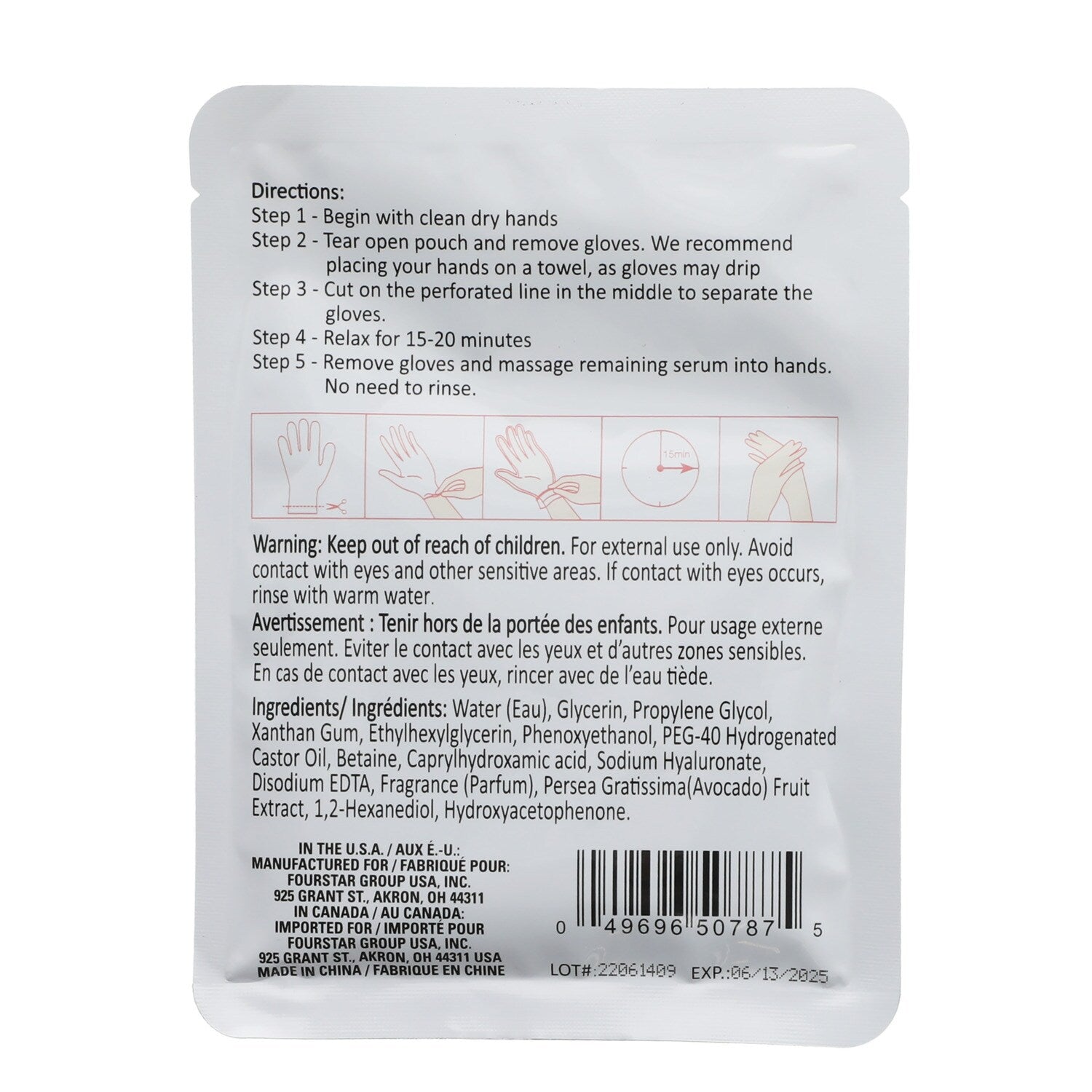 B-Pure Nourishing Avocado Hand and Nail Gloves (Pack of 18)