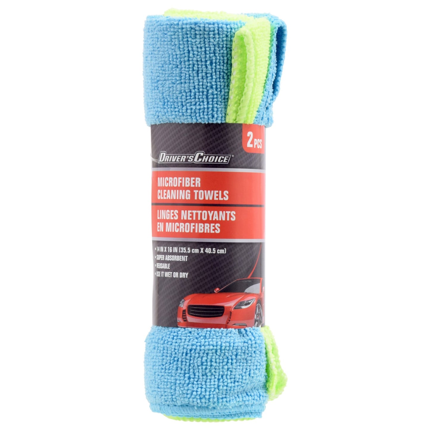 Driver's Choice Microfiber Auto Cleaning Towels, 2-ct. Packs (Pack of 30)