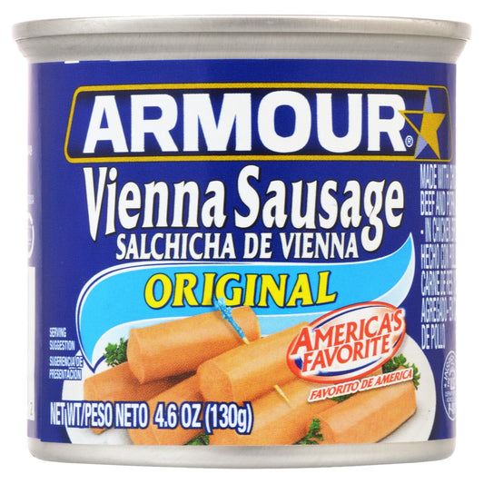Armour Original Vienna Sausages, 4.6 oz. Cans (Pack of 48)