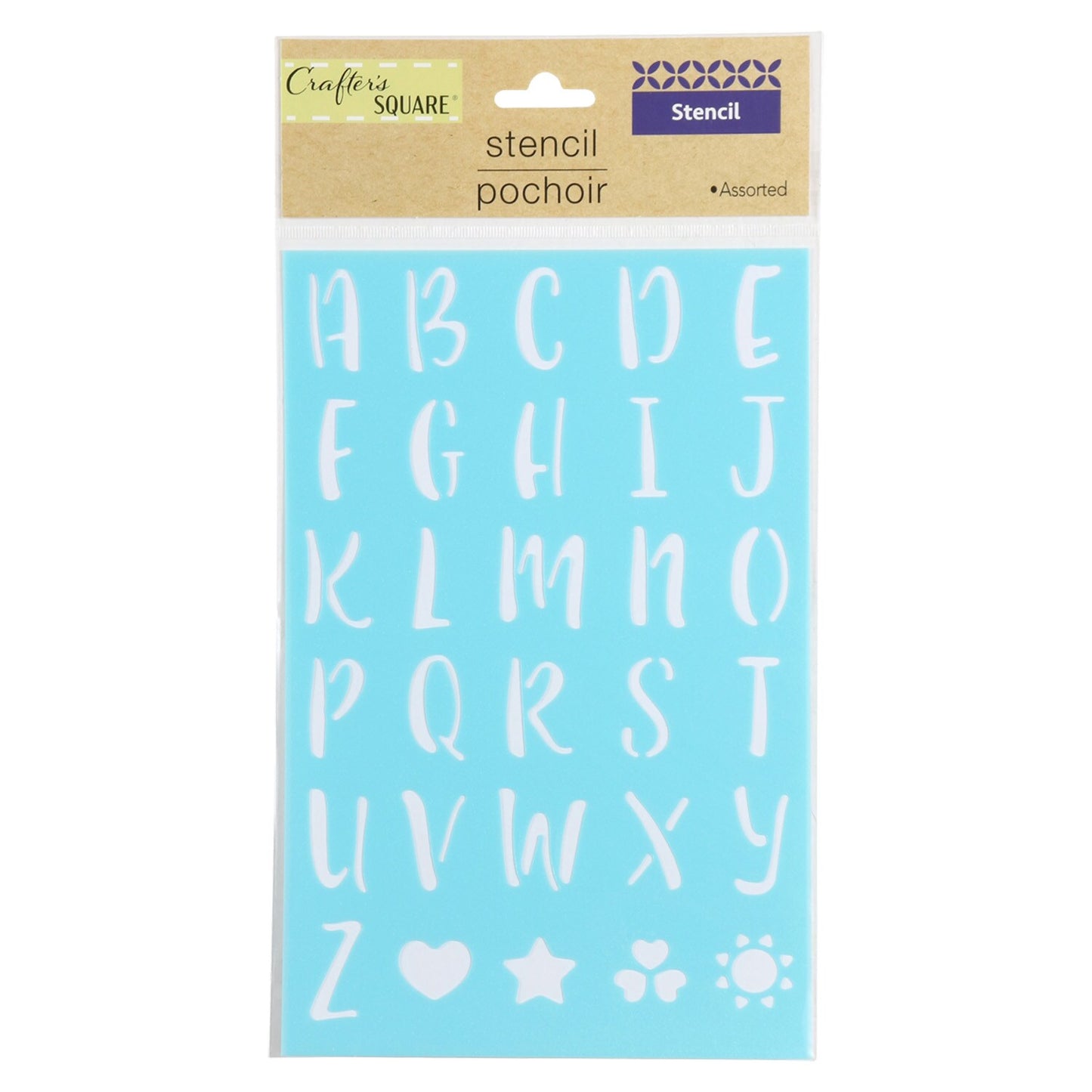 Crafter's Square Alphabet and Word Stencils, 9x6 in. (Pack of 36)
