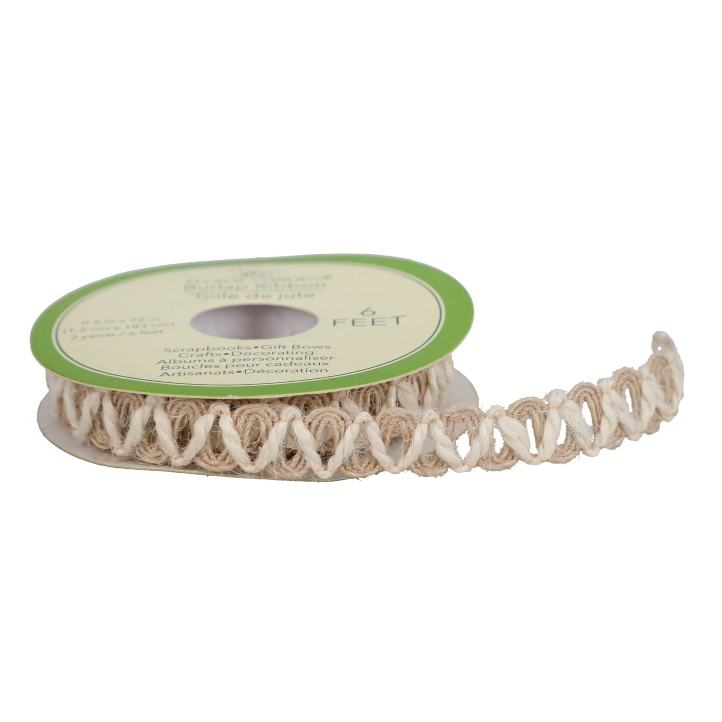Floral Garden Crochet Burlap Ribbon, 2-yd. Rolls (Pack of 40)