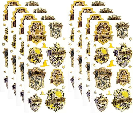 Set of 8 Harry Potter Hogwarts House Crest Stickers