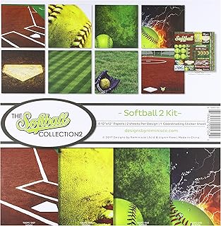Softball Scrapbook Kit with 2 Albums