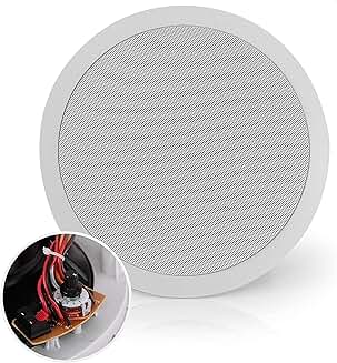 Ceiling Mount Speaker, 8-inch, 600W Peak, 2-Way, White