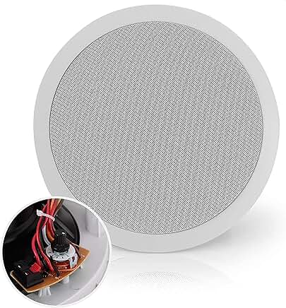 Ceiling Mount Speaker, 8-inch, 600W Peak, 2-Way, White