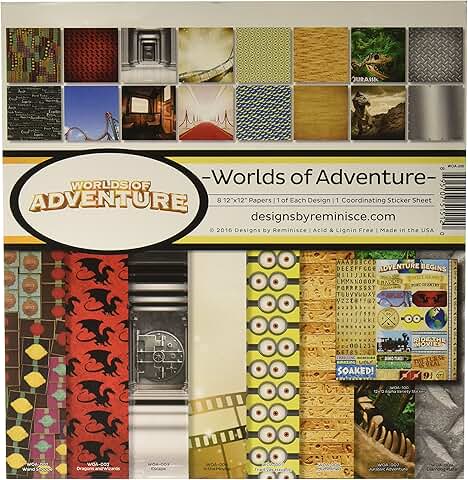 Reminisce Adventure Collection Kit, Multicolor, 12x12