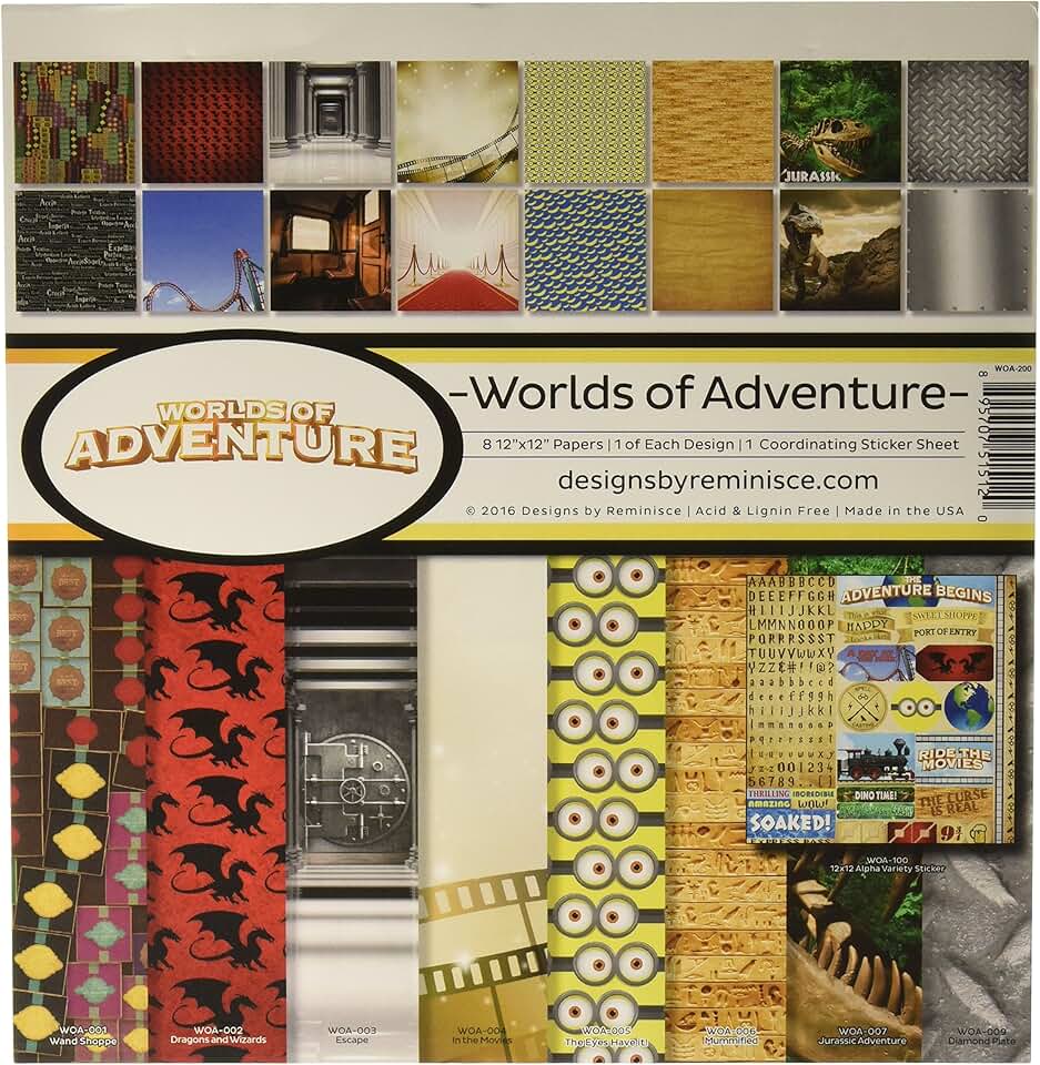 Reminisce Adventure Collection Kit, Multicolor, 12x12