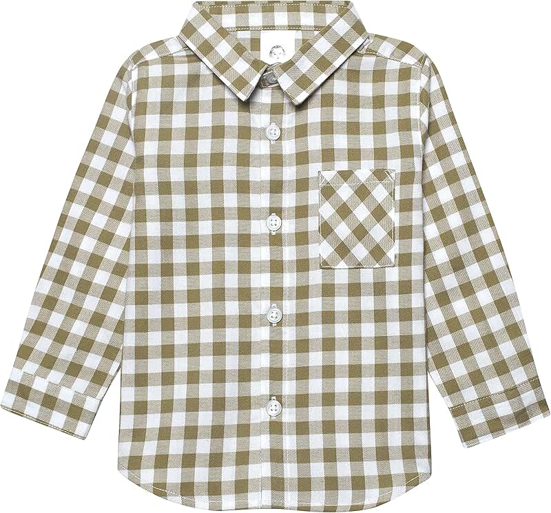 Baby Boys' Long Sleeve Plaid Shirt
