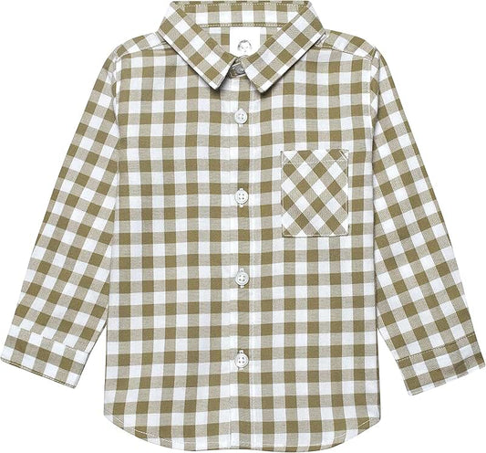 Baby Boys' Long Sleeve Plaid Shirt