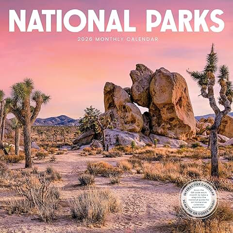 2026 National Park Monthly Wall Calendar