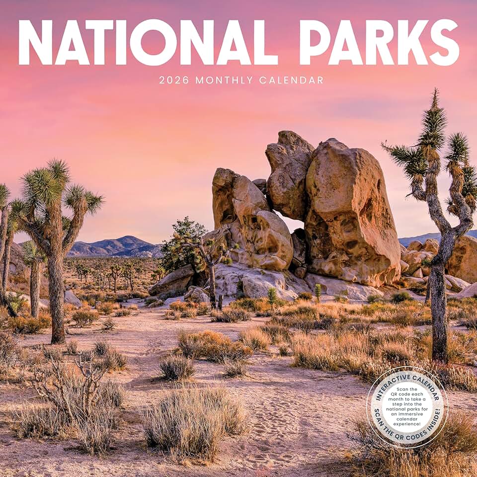 2026 National Park Monthly Wall Calendar