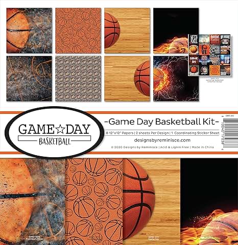 Basketball Scrapbook Collection Kit, 12x12 Inches