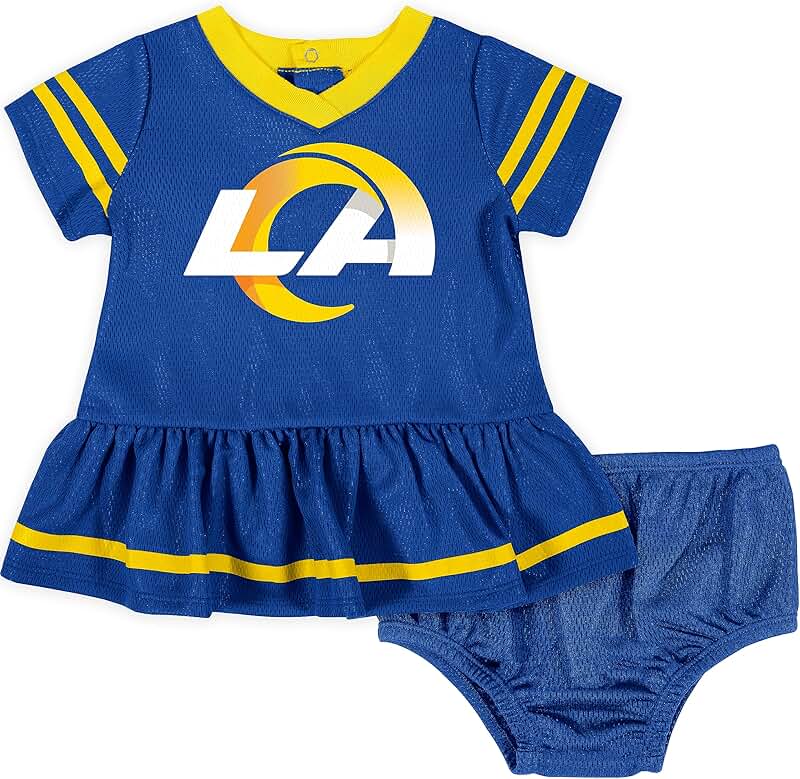 Girls' NFL Team Jersey Dress with Diaper Cover