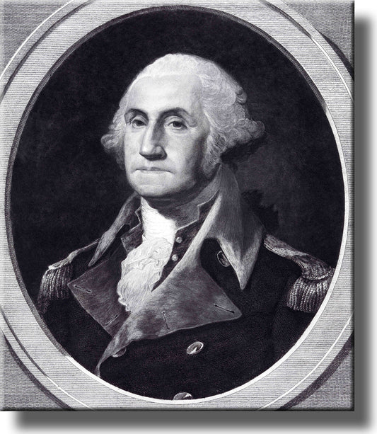 George Washington Portrait Picture Made on Stretched Canvas Wall Art Ready to Hang!.