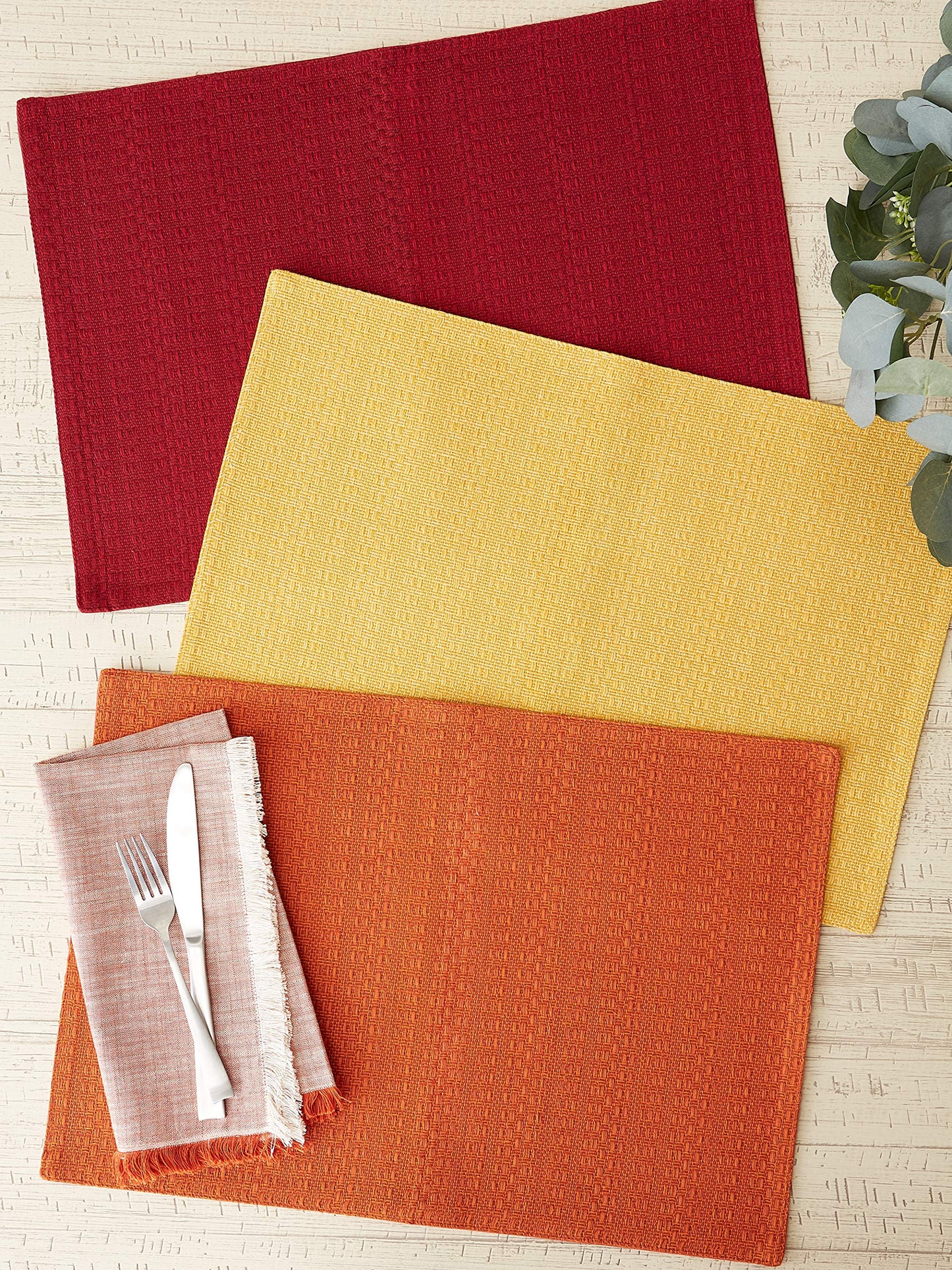 Harvest Market Tabletop  Apricot, Placemat Set, 6 Piece