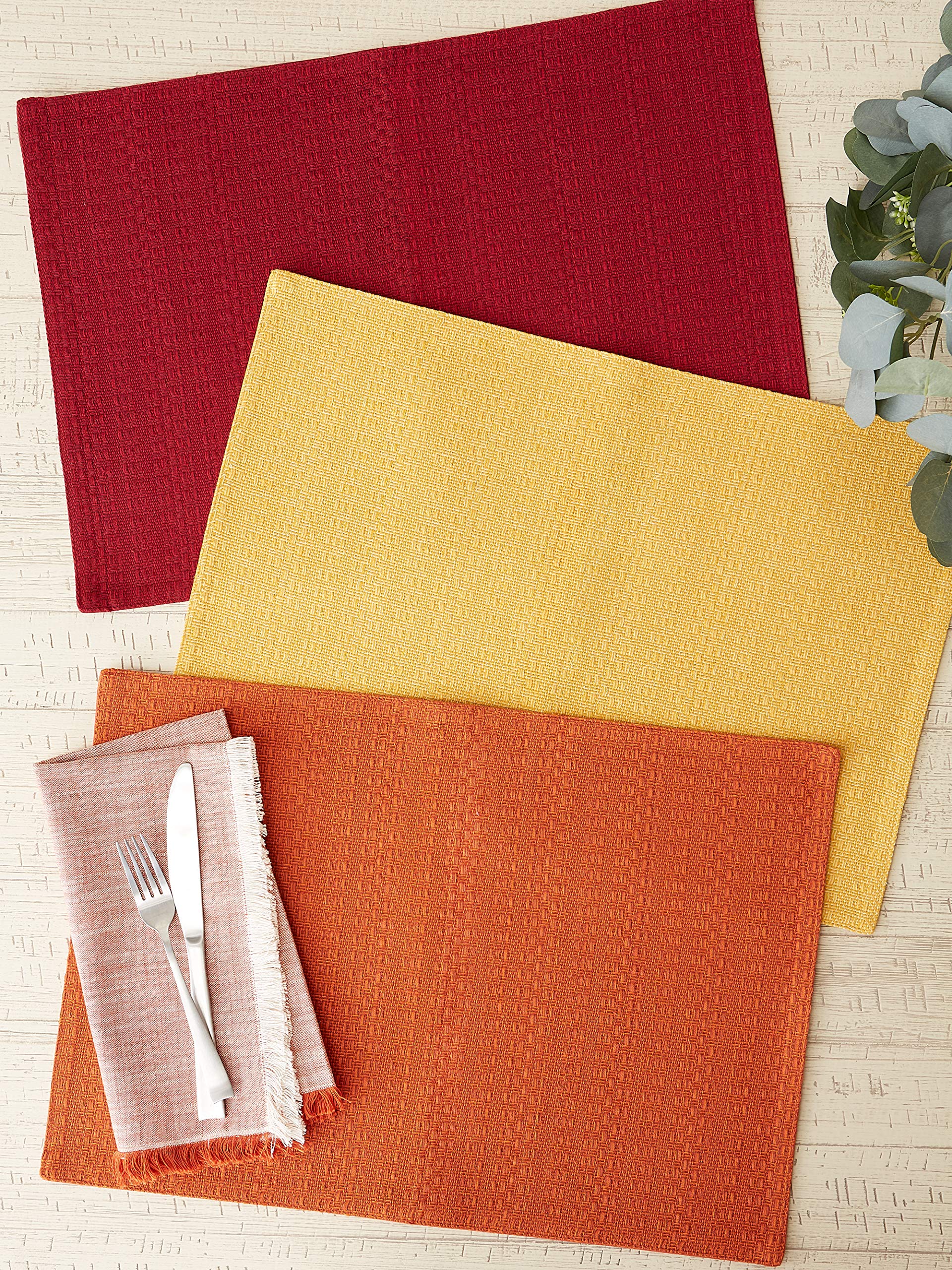 Harvest Market Tabletop  Apricot, Placemat Set, 6 Piece