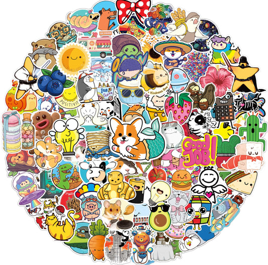 100 Waterproof Vinyl Stickers for Teens and Kids