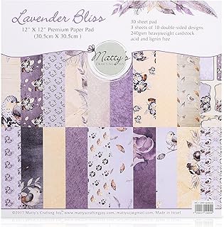 Lavender Bliss 12x12 Double Sided Scrapbook Paper Pack